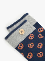 Sokken Cabaia Blauw socks men MAT-vue-porte